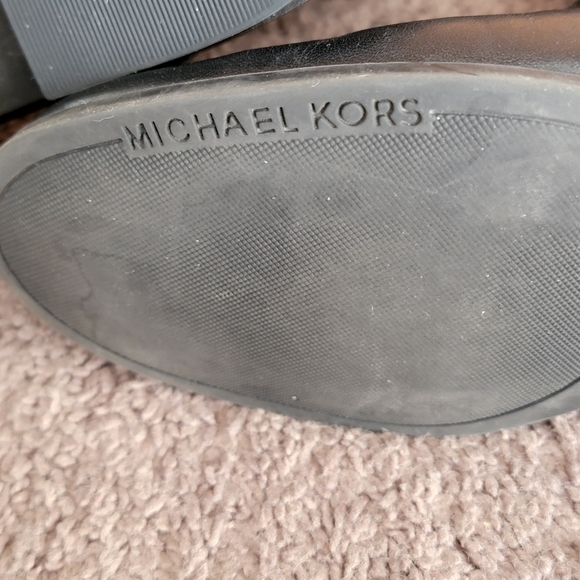 Michael Kors Black Finely Tall Leather Riding Heeled Boots 7 - Picture 14 of 16